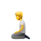 Person Kneeling emoji on Apple
